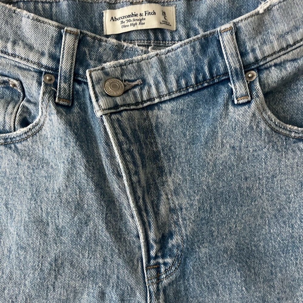 Abercrombie & Fitch Light Blue Denim Shorts - Picture 2 of 3